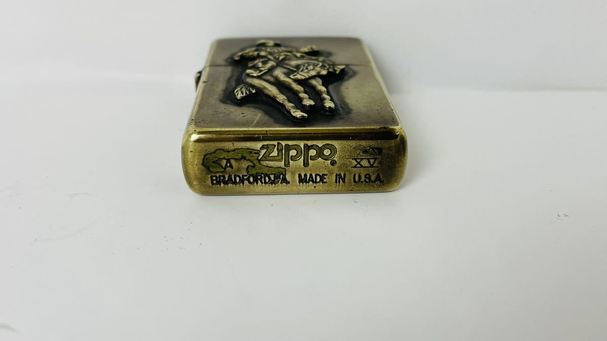 ZIPPO ジッポー オイルライター Marlboro カウボーイ ロデオ マルボロ サイドロゴ 1999年1月製 火花OK s00_画像6