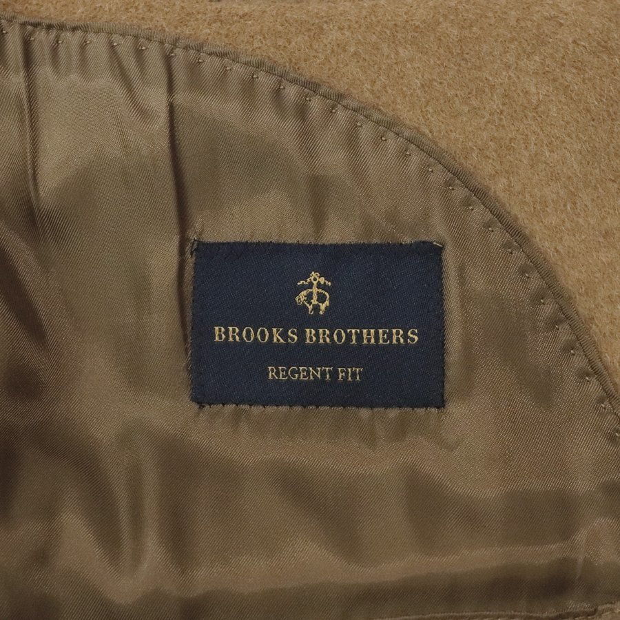 参考価格￥242,000- 極美品 BROOKS BROTHERS ブルックスブラザーズ キャメルヘアー100％ 超高級！チェスターコート ベージュ 36 S_画像6