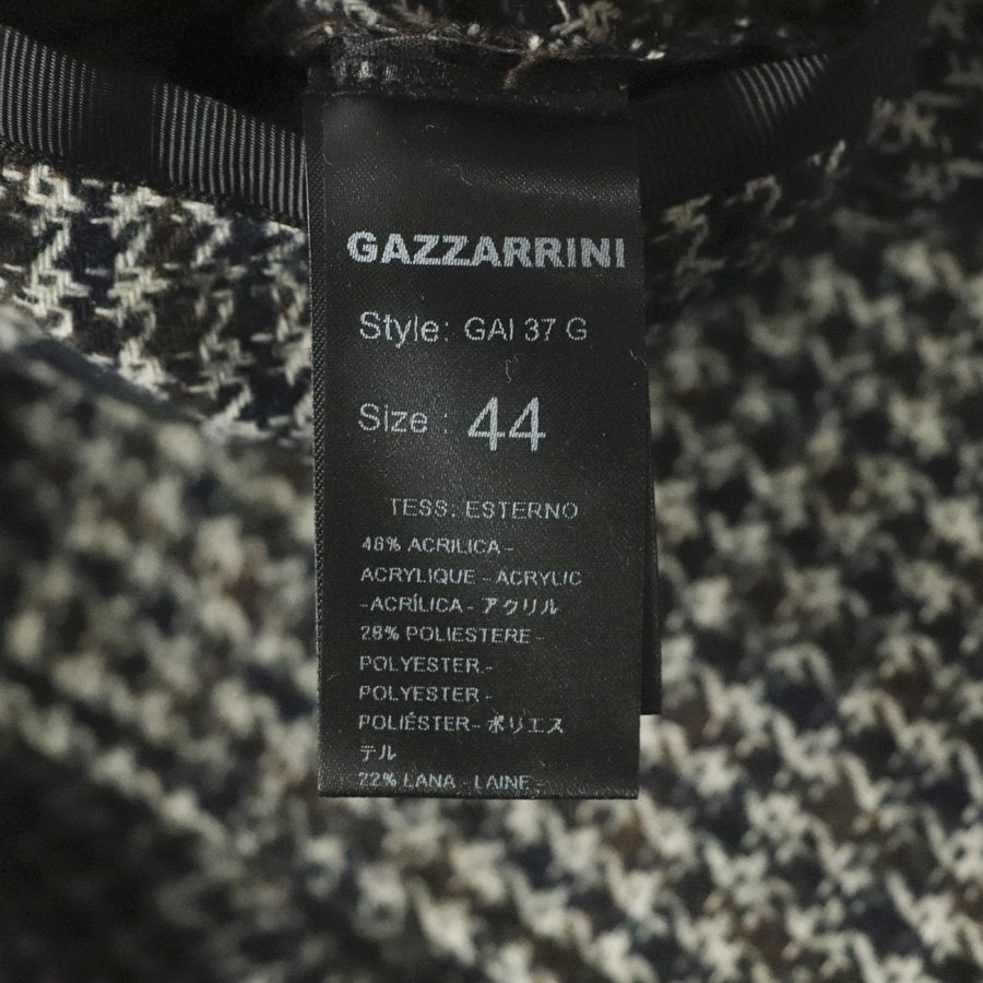 相場価格￥60,800- 極美品 イタリア製 GAZZARRINI ガッザリーニ SLIM ツイード スリム テーラードジャケット 千鳥格子 44 JP:S ブレザー_画像8