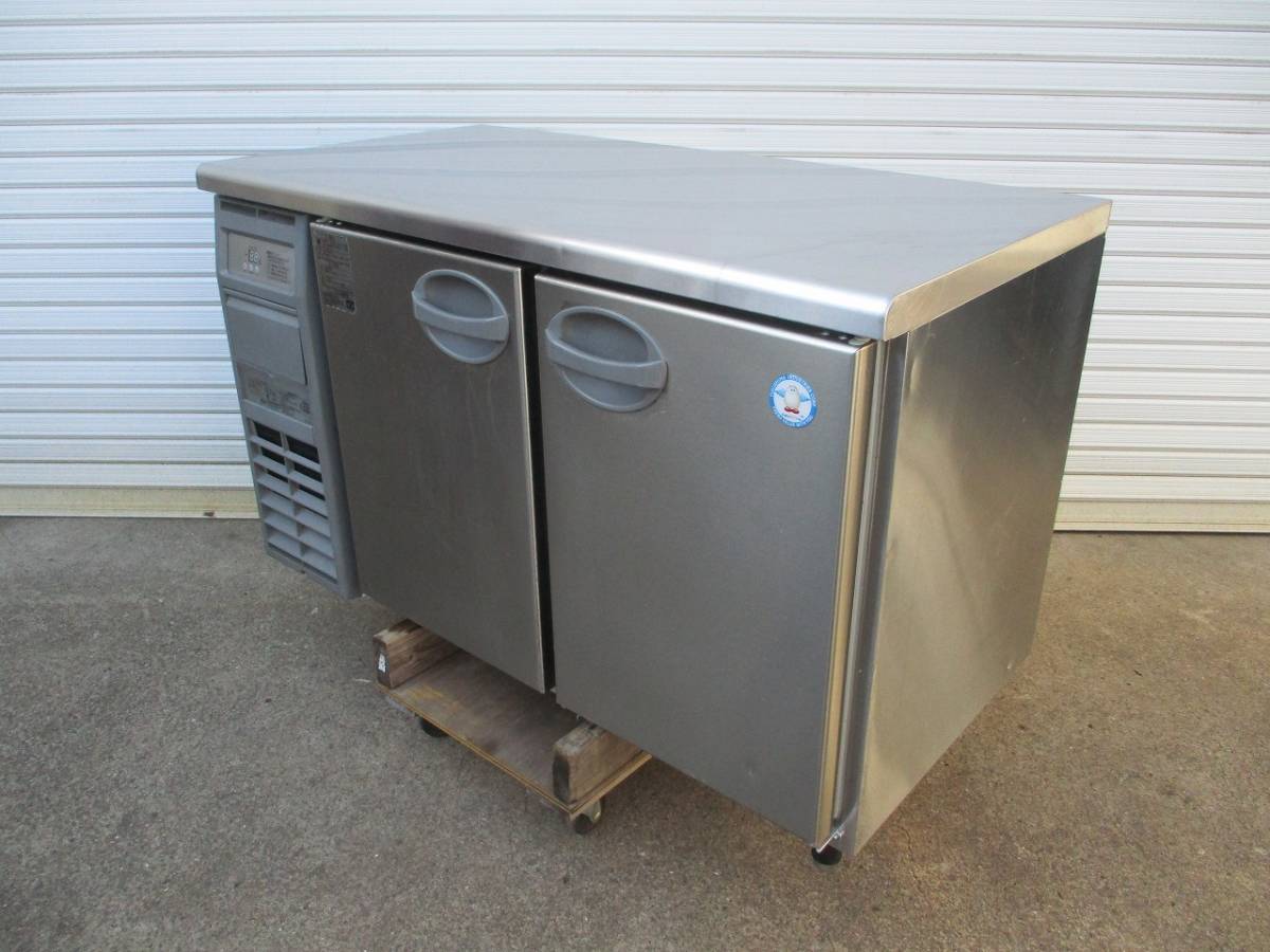 y2076-14 業務用 フクシマ 冷蔵コールドテーブル YRC-120RM2-F 2019年製 100V W1200×D600×H800 店舗用品 中古 厨房