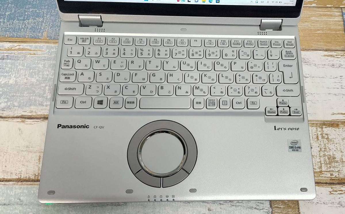 Panasonic Let's Note/CF-QV9RDBVS/intel Core i5-10310U/メモリ16GB/SSD/タッチパネル/ウェブカメラ/12インチ/win11_画像3