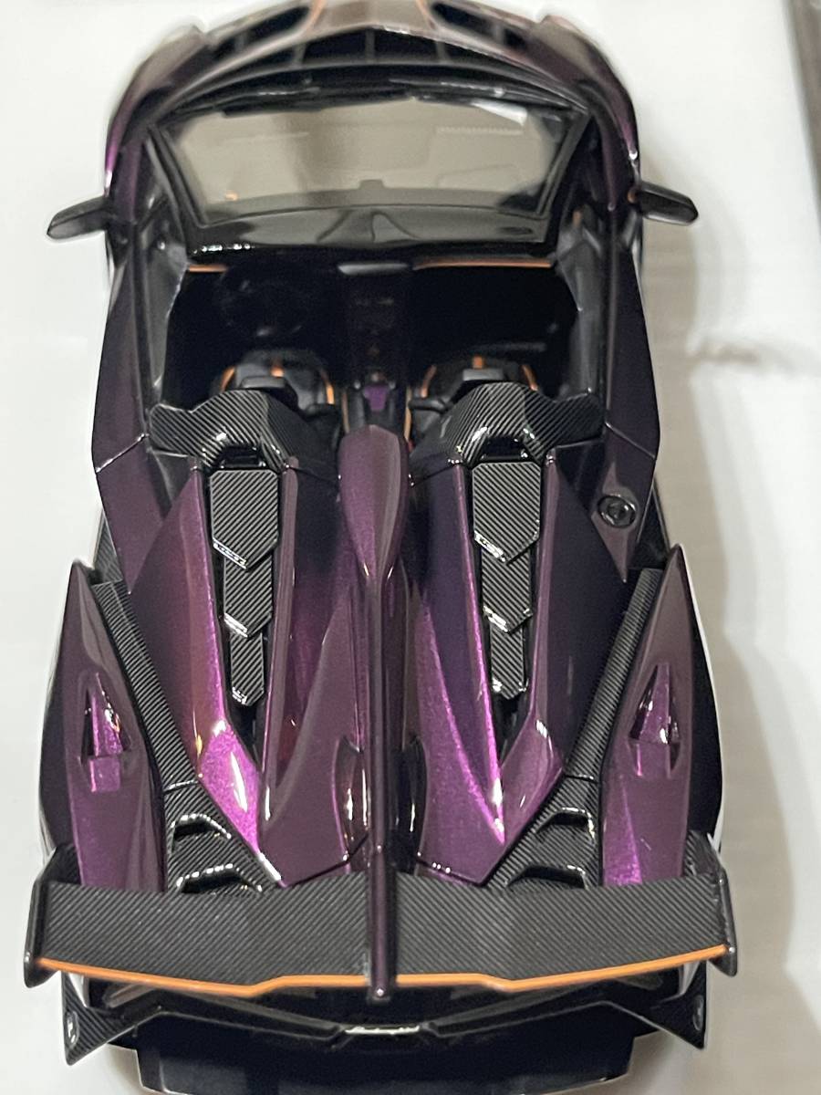 新品未使用品限定品AXELLWORKS EIDOLON 1/43 Lamborghini Veneno Roadster 2013 Alba Cielo Limited 35 pcs._画像7