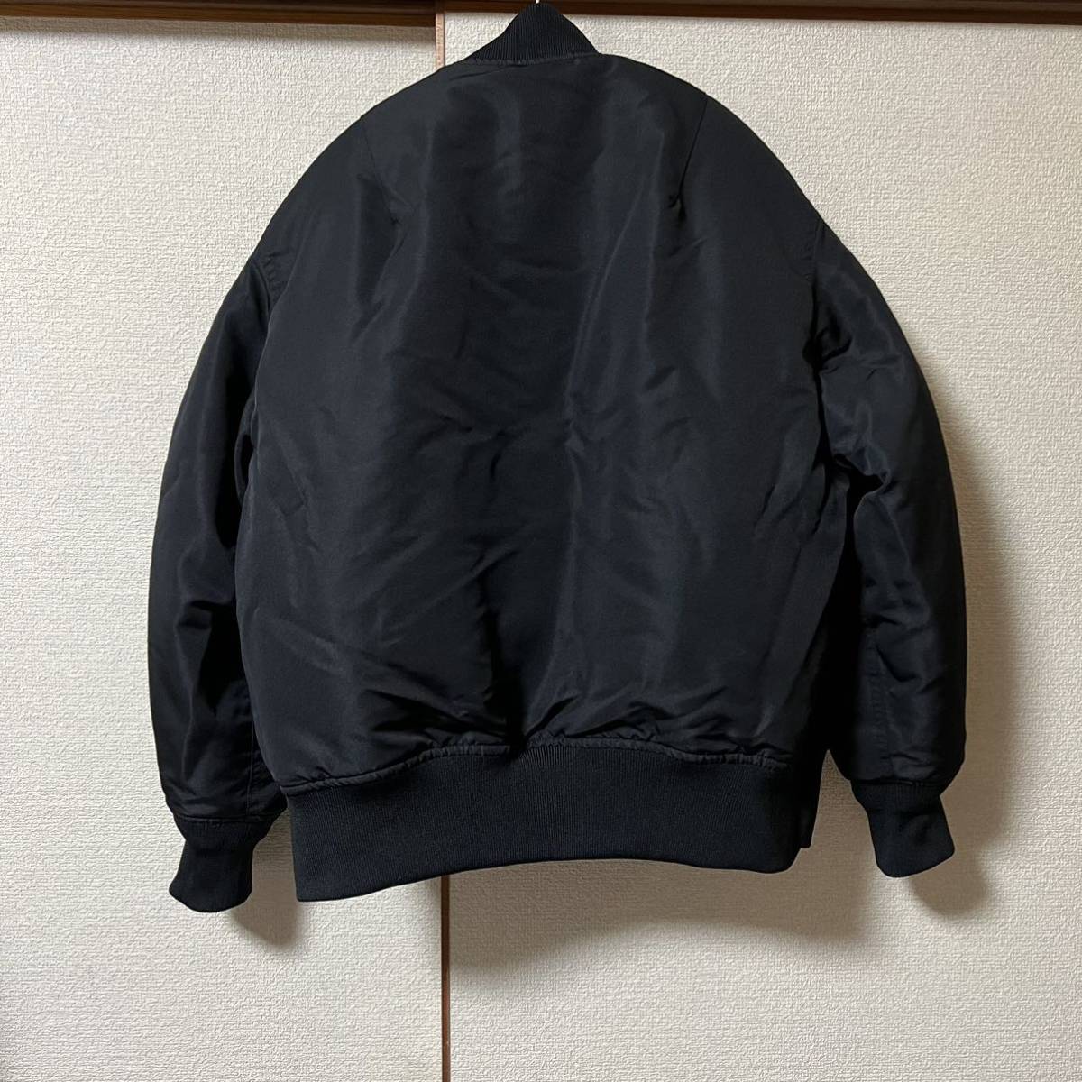 新品 HYKE for United Arrows 別注 MA-1 ハイク リバーシブル ブラック サイズ2 フライトジャケット ブルゾン