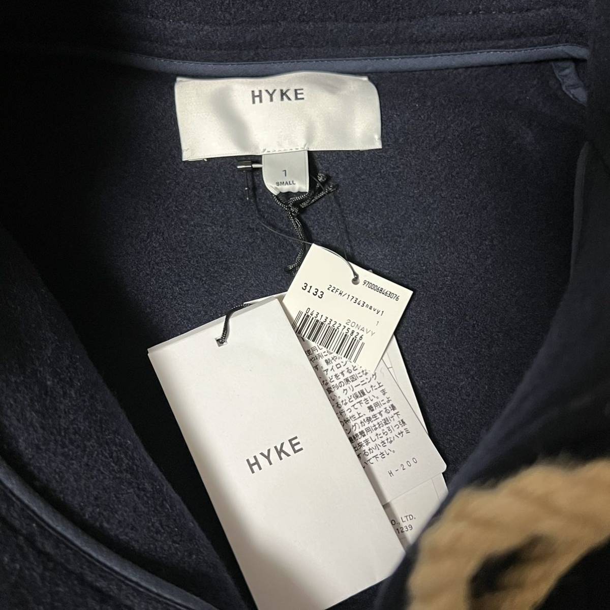 新品 ISETAN 別注 HYKE / DOUBLE FACE DUFFLE JACKET ハイク 新品 ISETAN 別注 HYKE / DOUBLE FACE DUFFLE JACKET ハイク