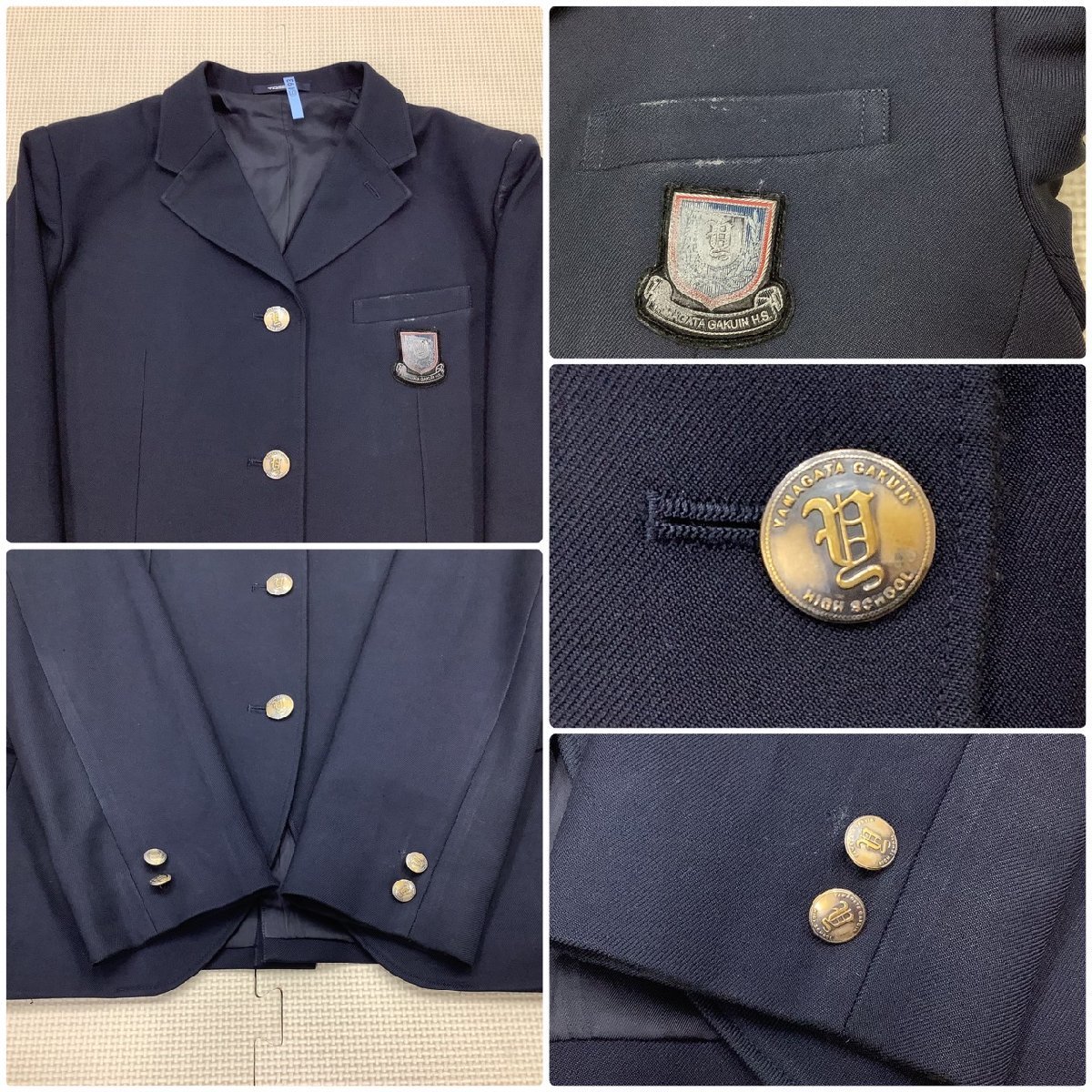 I164/Y(中古)山形 山形学院高校 女子制服4点 /指定品/L/W75/丈54 I164/Y(中古)山形 山形学院高校 女子制服4点 /指定品/L/W75/丈54
