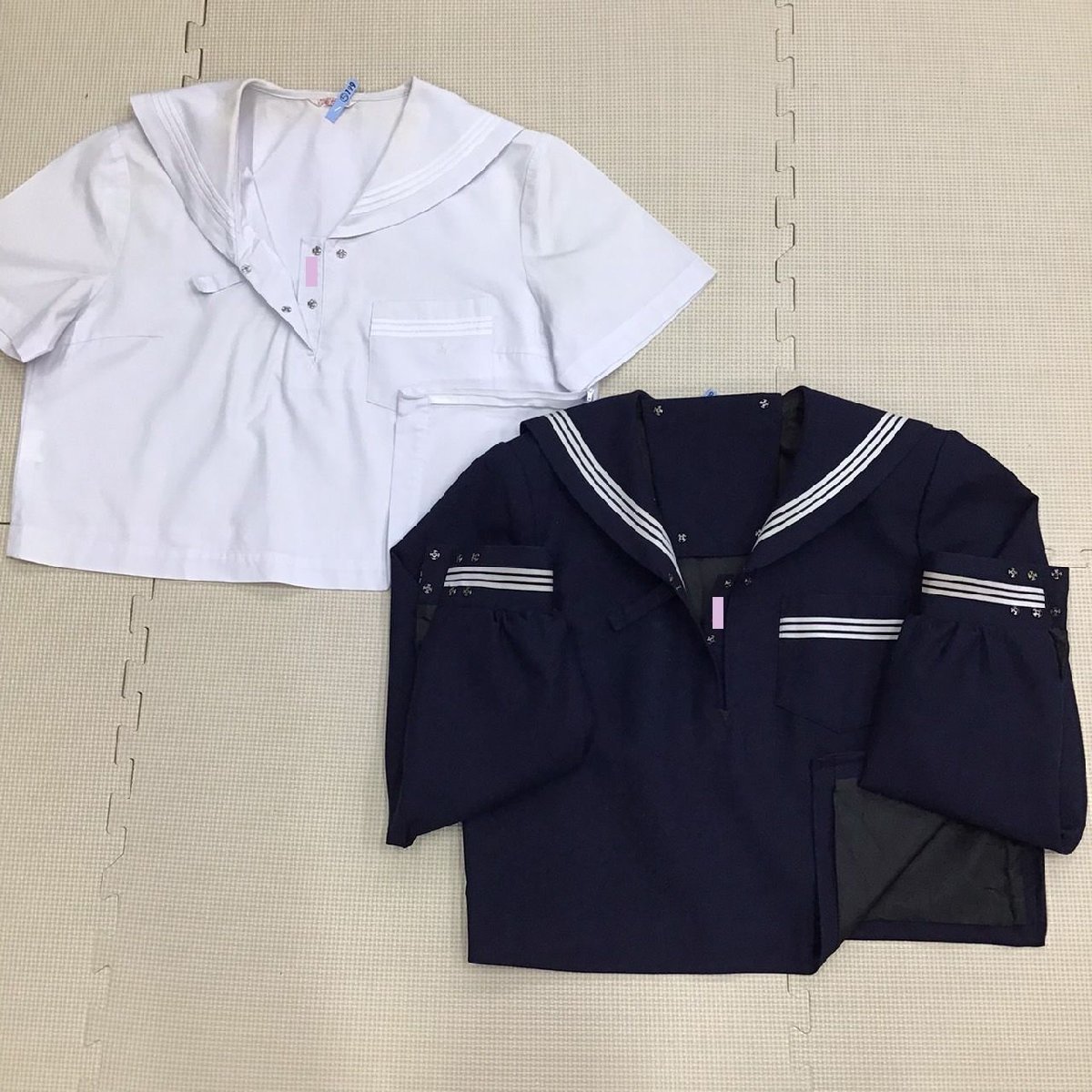 O231/(中古)兵庫方面 女子制服5点 /校名不明/12/13/W72/セーラー