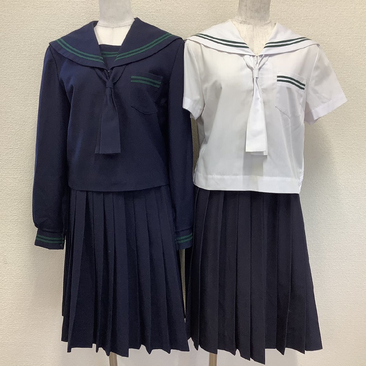 I1117/Y(中古)山形県 陵西中学校 女子制服3点 /合服セーラー I1117/Y(中古)山形県 陵西中学校 女子制服3点 /合服セーラー