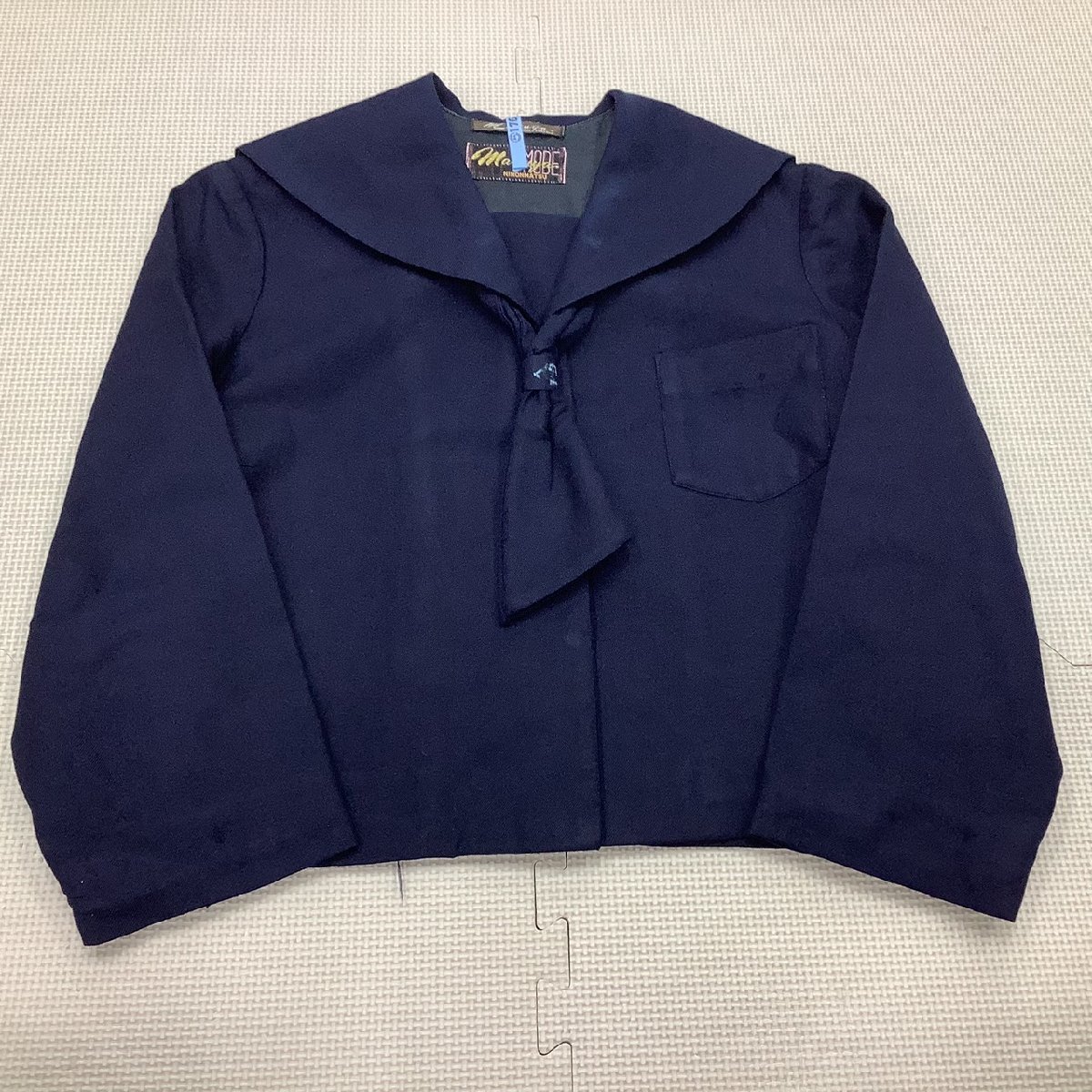 I183/Y( used ) Fukushima prefecture two book@ pine city . the first junior high school woman uniform 2 point / designation goods /M/W64/ sailor / skirt / Thai /..../ Kanto collar / winter clothes / navy blue / woman / school uniform 