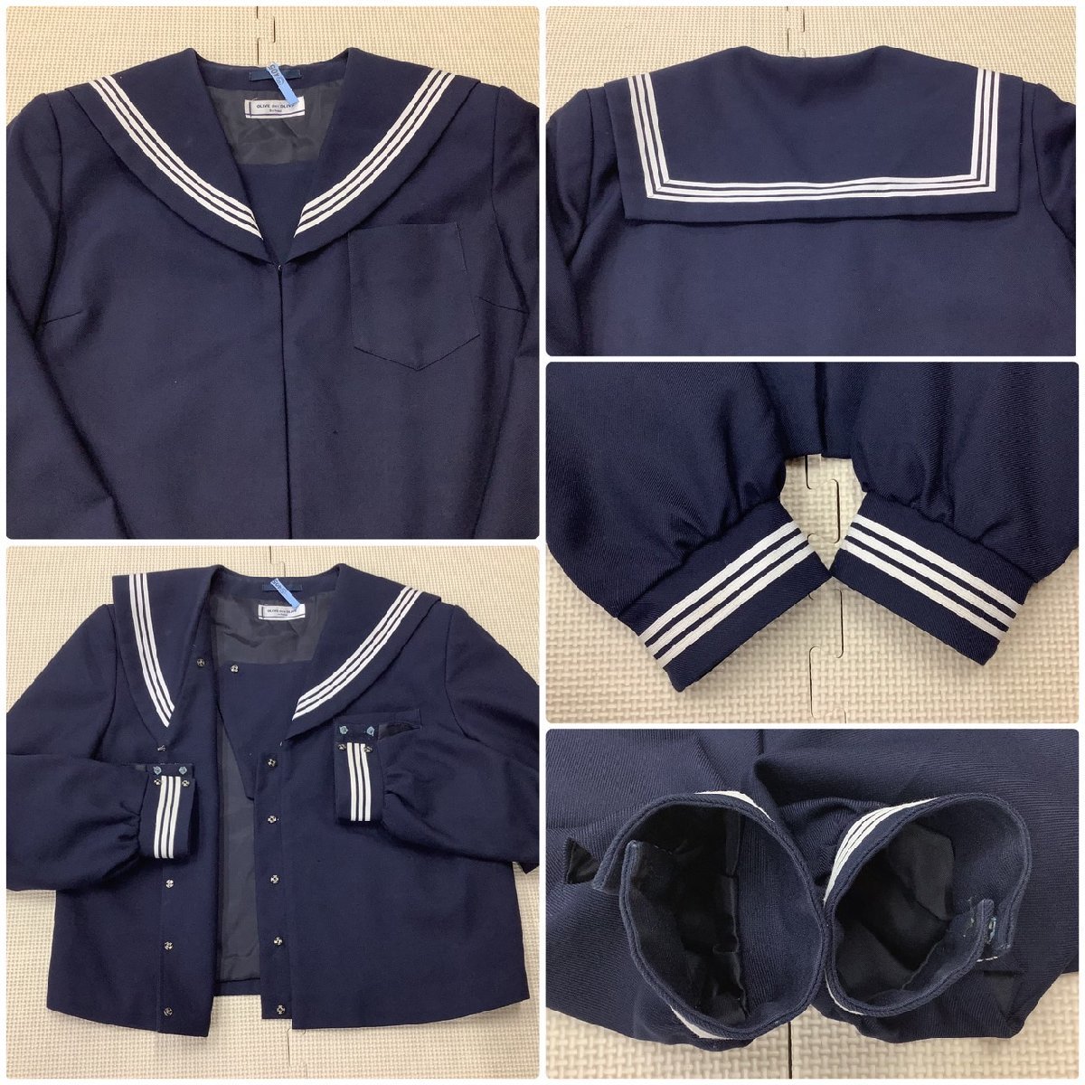 I191/Y(中古)福島県 郡山第六中学校 女子制服6点 /170A/W72 I191/Y(中古)福島県 郡山第六中学校 女子制服6点 /170A/W72