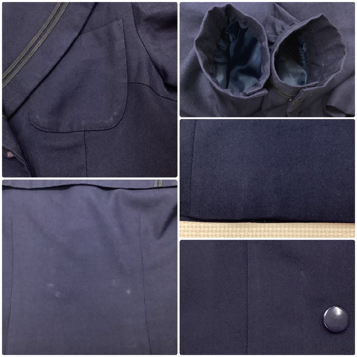 I206/Y(中古)福島県 郡山商業高校 女子制服5点 /L-/M/W66/丈63 I206/Y(中古)福島県 郡山商業高校 女子制服5点 /L-/M/W66/丈63