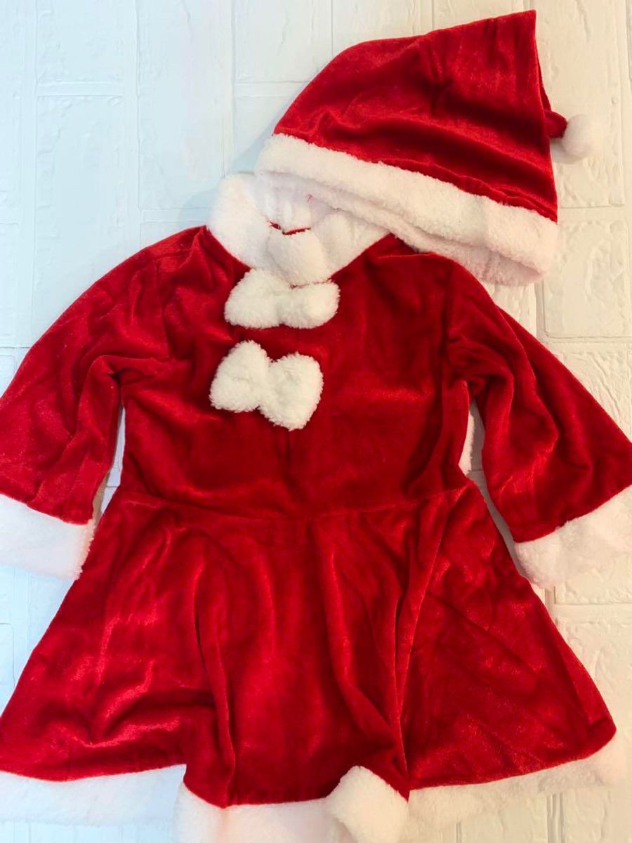 【訳あり】サンタ コスプレ キッズ 90 女の子 子供 ベビー新品 かわいい クリスマス 衣装 サンタクロース ディズニー 仮装