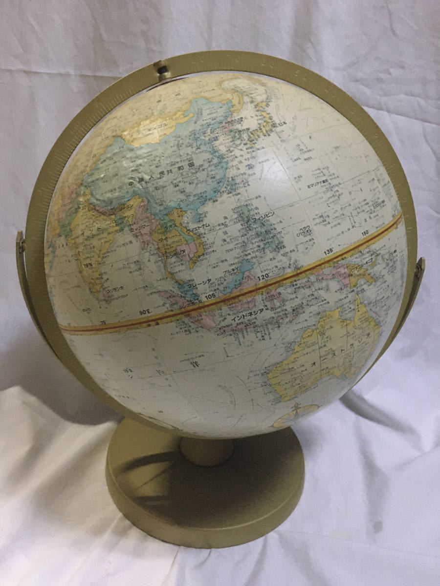 30cm глобус America производства выпуск на японском языке сборный Vintage li голубой gru Japan world Classic серии карта мира география 
