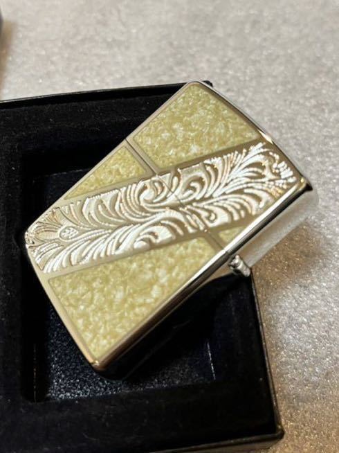 ★ZIPPO★【未使用】2005年製 初期アーマー Heavy Wall Armor Case ベネチアン エポキシ樹脂 両面加工 ジッポーライター_画像3