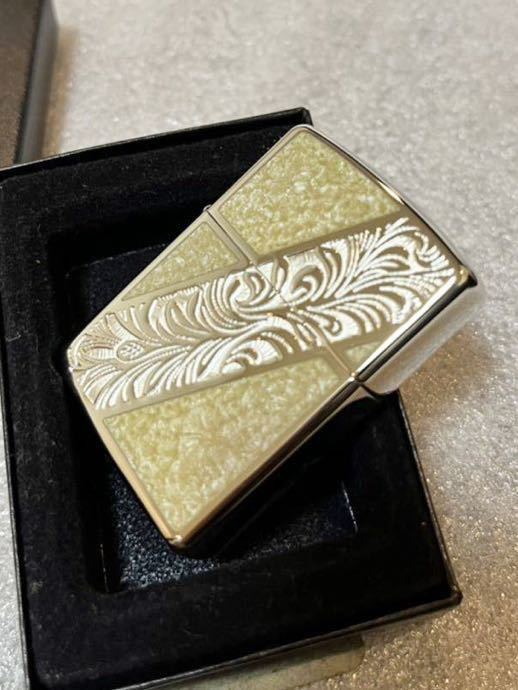 ★ZIPPO★【未使用】2005年製 初期アーマー Heavy Wall Armor Case ベネチアン エポキシ樹脂 両面加工 ジッポーライター_画像2