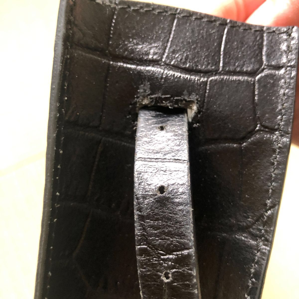 OUR LEGACY サブトート ショルダー バッグ 黒 クロコ柄 アワー OUR LEGACY サブトート ショルダー バッグ 黒 クロコ柄 アワー