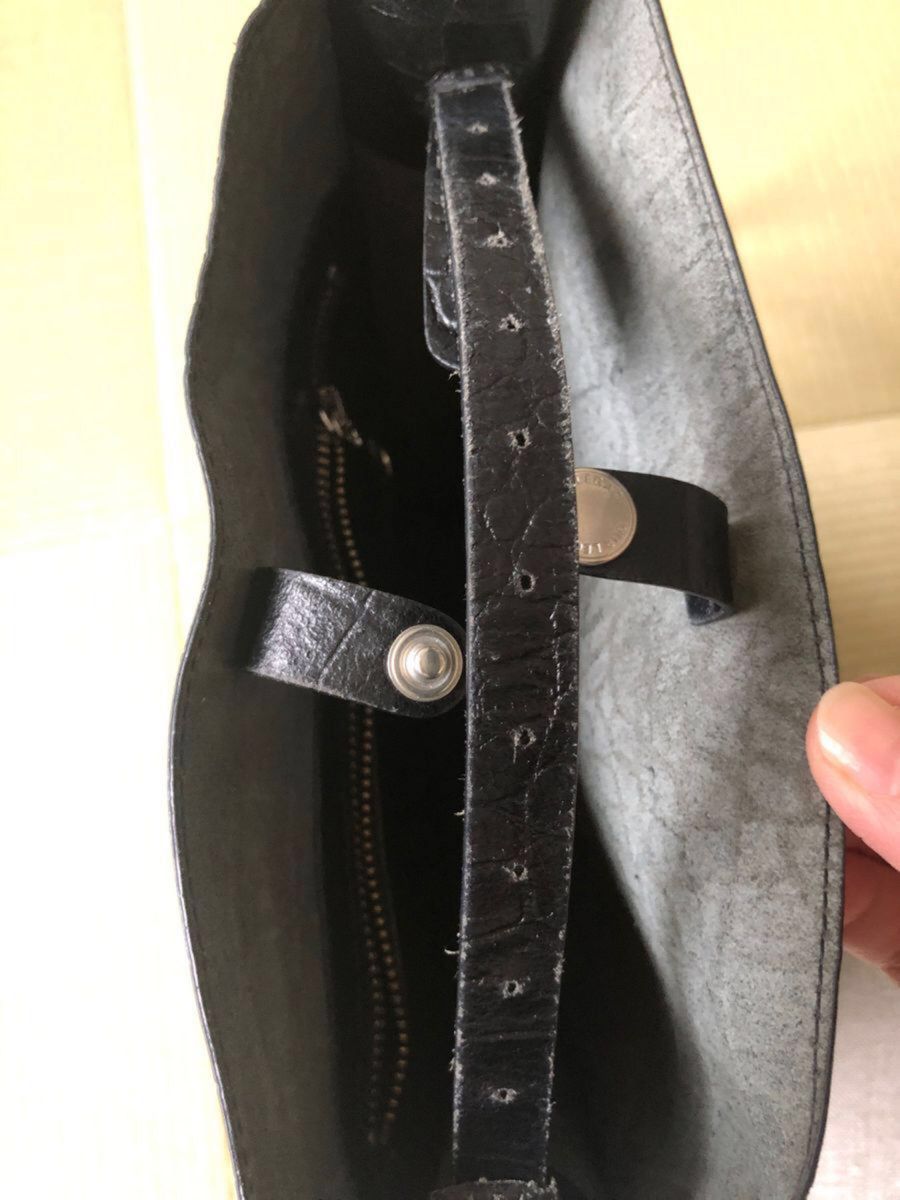 OUR LEGACY サブトート ショルダー バッグ 黒 クロコ柄 アワー OUR LEGACY サブトート ショルダー バッグ 黒 クロコ柄 アワー