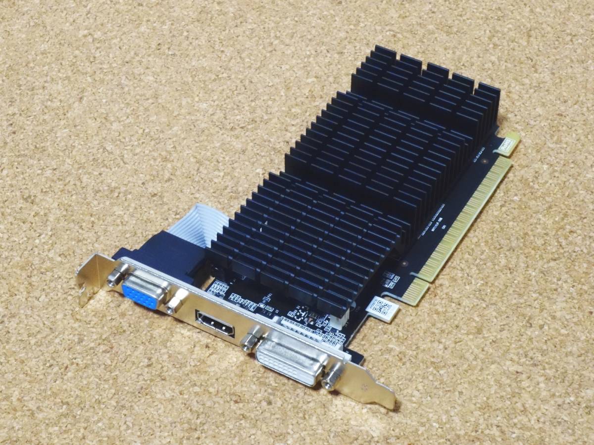 NVIDIA GeForce GT 710 1024MB 64bit ファンレス PCI-E接続グラフィックボード_画像1