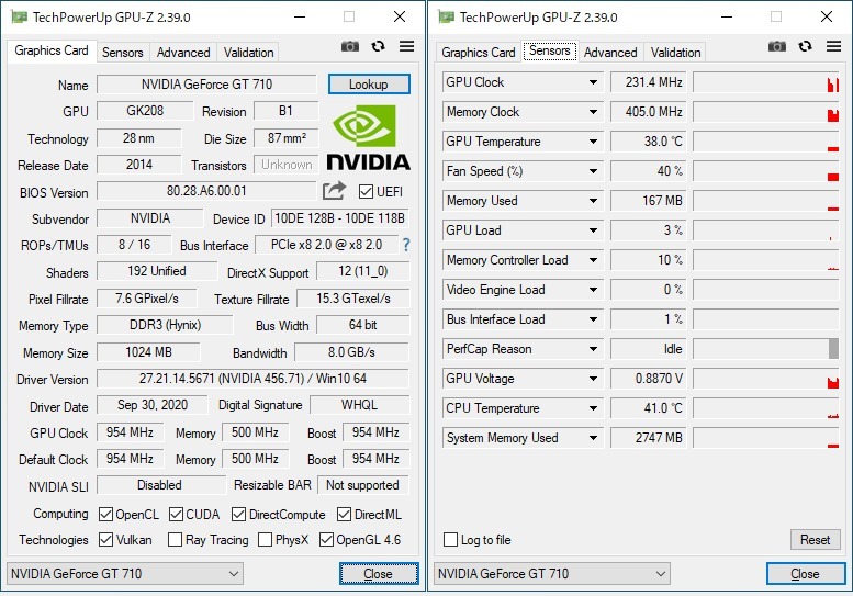 NVIDIA GeForce GT 710 1024MB 64bit ファンレス PCI-E接続グラフィックボード_画像4