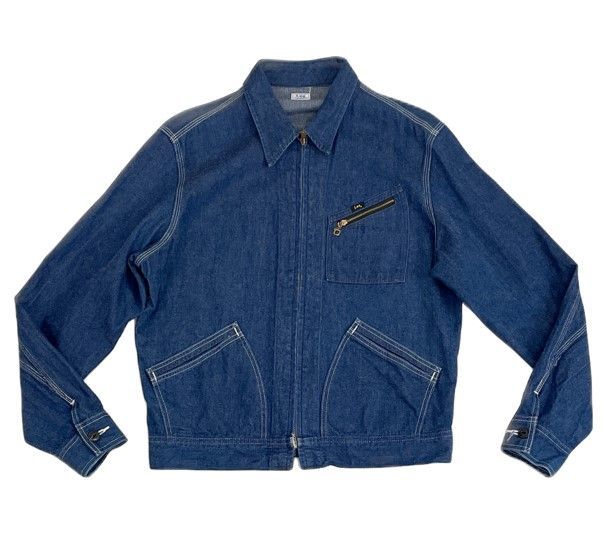 リー Lee 91-B JELT DENIM デニムジャケット カバーオール 60's 復刻 lot 2491 TALONジップ サイズ40 [ta-0897]