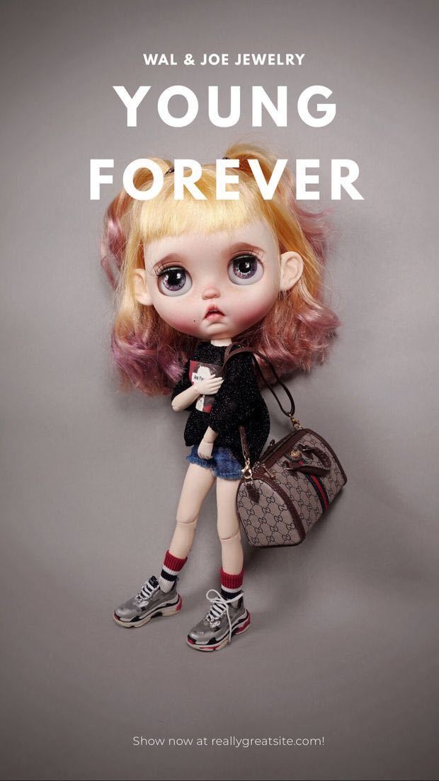 BJDドール用かばん ハンドバッグ YSDサイズ Blythe用 1/6 momoko 球体関節人形 doll 撮影道具_画像5