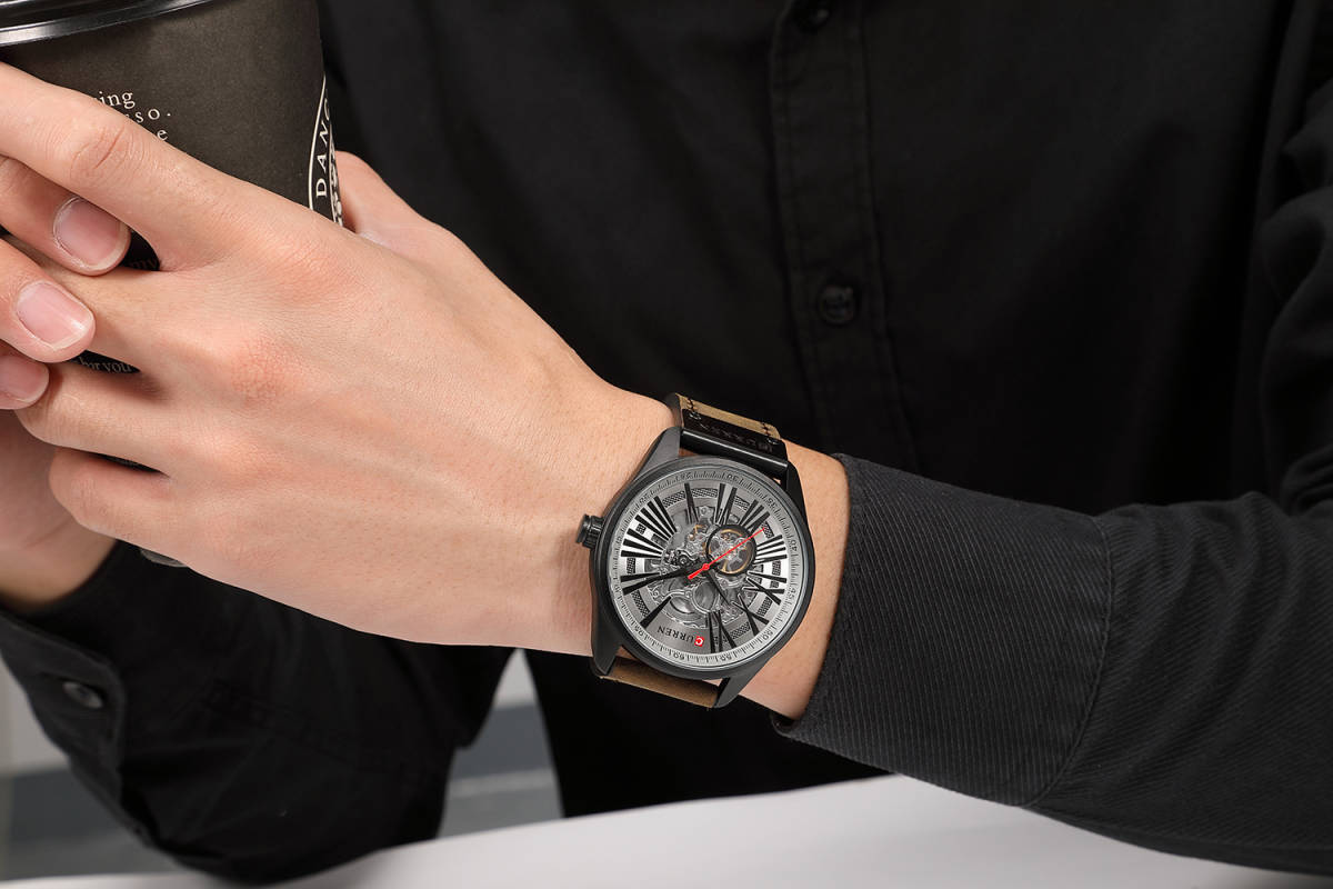 上質でビジネス適用品 メンズ 腕時計 多機能防水 耐衝撃 機械式時計トップ 自動巻き 耐久性良い C065_画像6