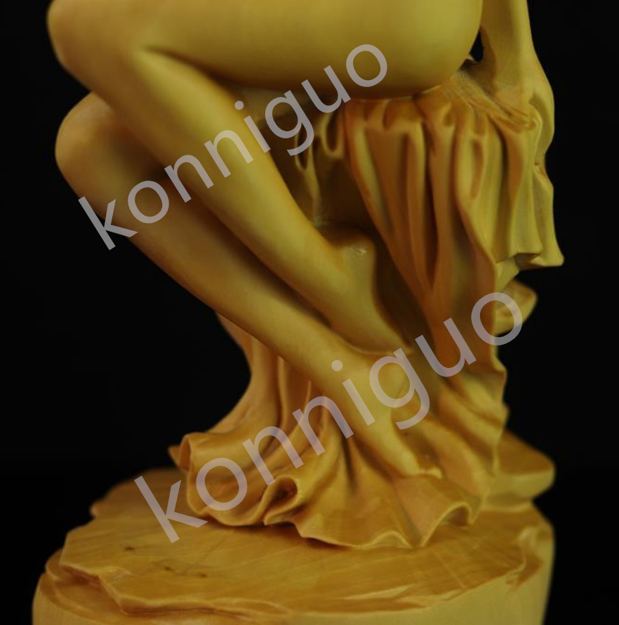  beautiful woman woman god nude beautiful young lady .. image woman image yellow . tree tree carving. real tree sculpture handicraft handmade design writing playing. hand ornament JS02
