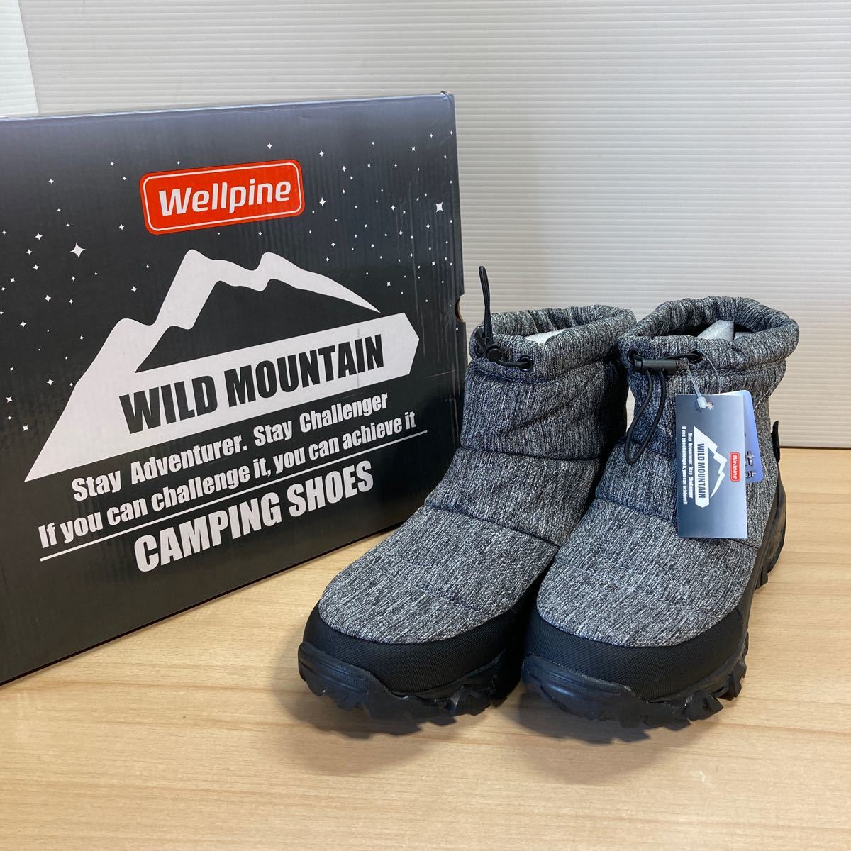 未使用 WILD MOUNTAIN ワイルド マウンテン ブーツ メンズダウンブーツ WM-601 サイズ26.0cm グレー 登山 アウトドア ⑨_画像1