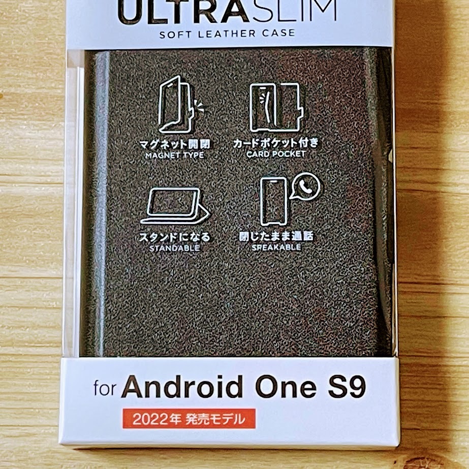 Android One S9 手帳型ケース カバー ソフトレザー ブラック マグネット 薄型 磁石 カードポケット エレコム 588_画像8