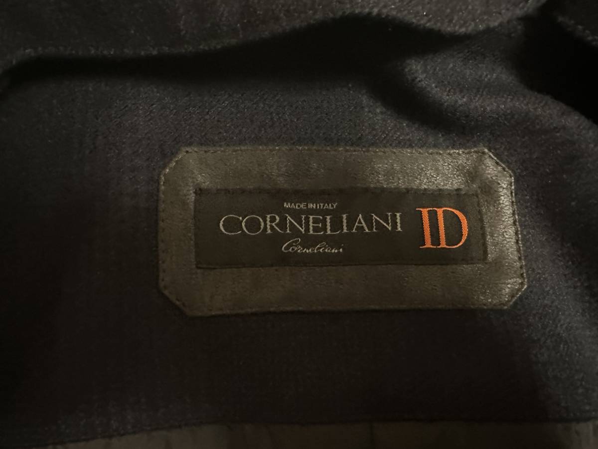 【中古・美品】CORNELIANI（コルネリアーニ）シングルコート ネイビー IDコート　ウール　チェスターコート　46_画像4