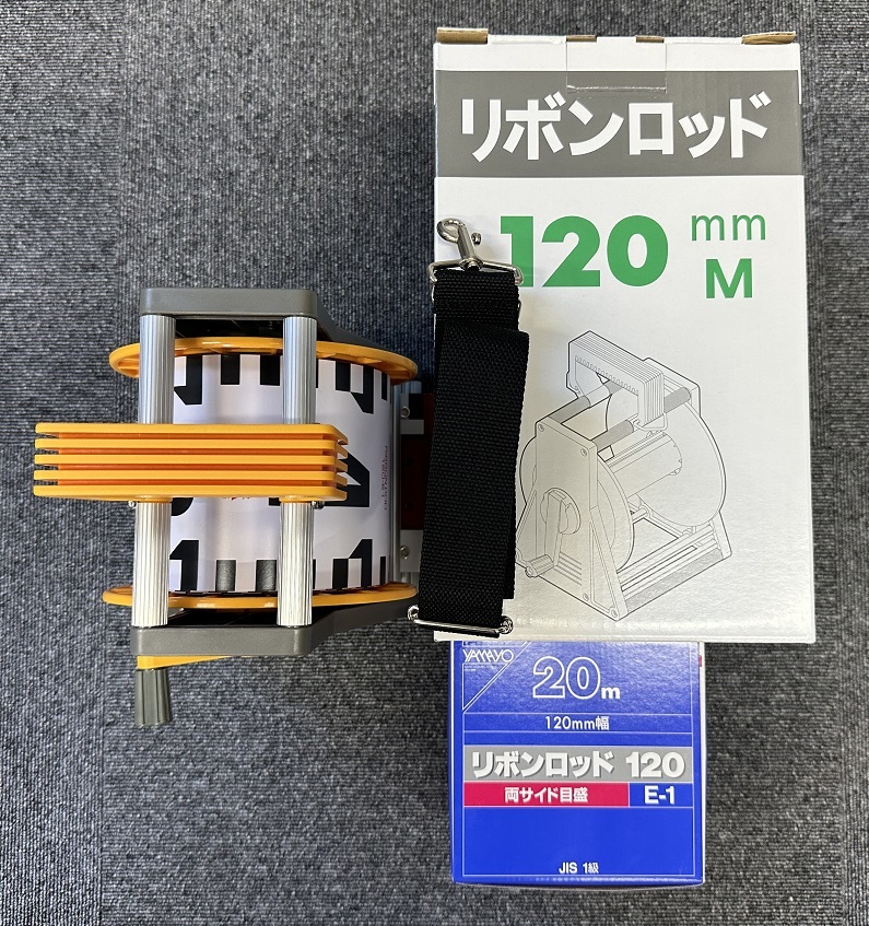 【新品・未使用品】YAMAYO リボンロッド両サイド120-E1　20m　ケース付き