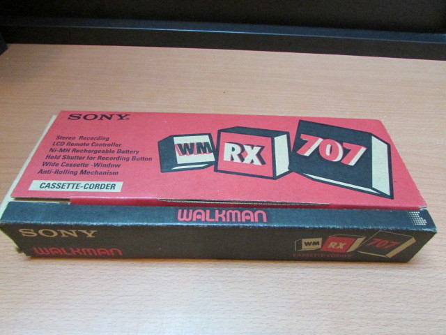SONY·WM - RX 707·盒式錄音機·死貨·未使用的物品·垃圾 原文:SONY・WM-RX707・カセットレコーダー・デッドストック・未使用品・ジャンク