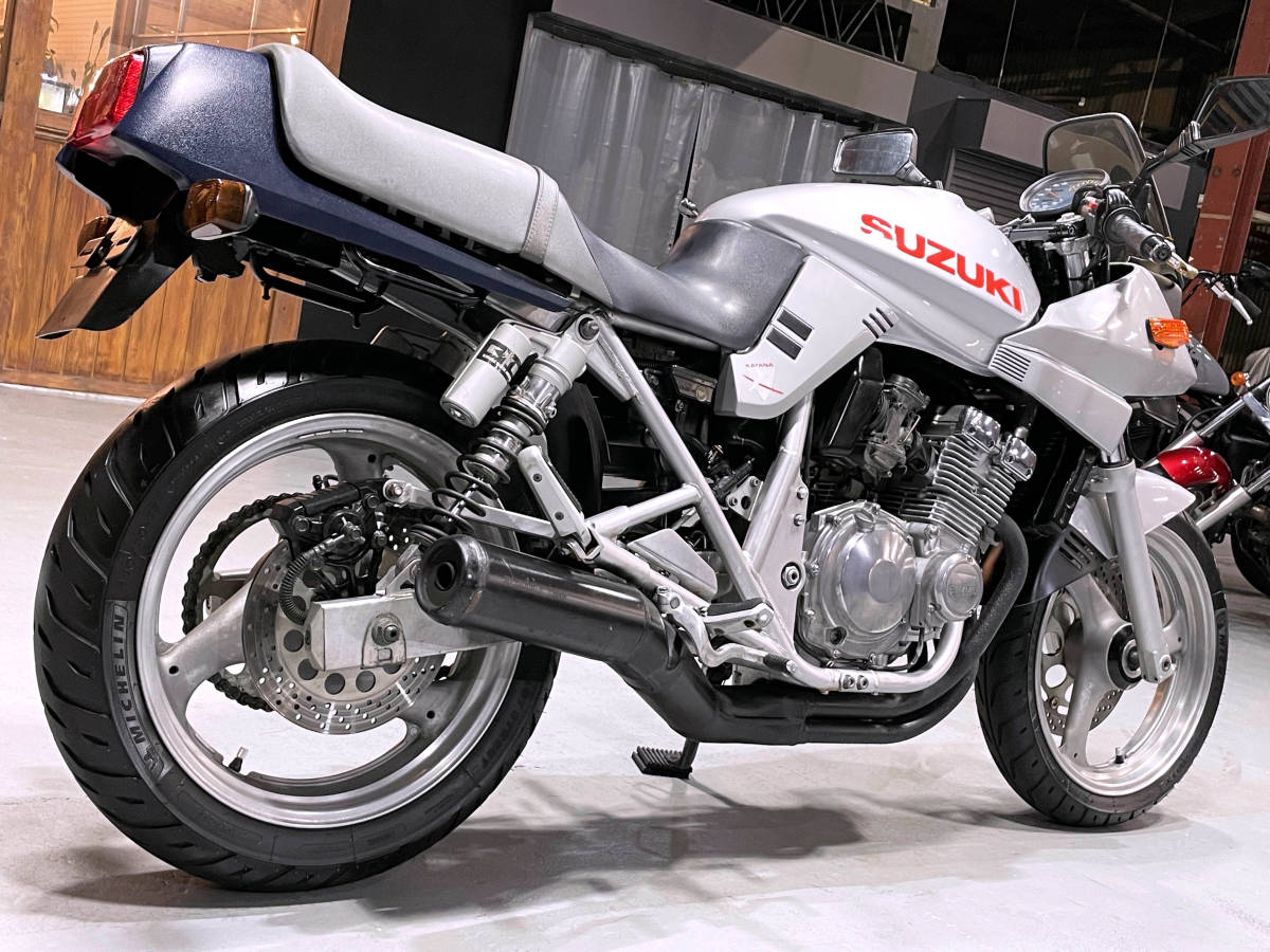 ★新春大特価★ GSX250S カタナ GJ76A ★動画★ タナックス製ナポレオンミラー装備 刀 4320_画像3