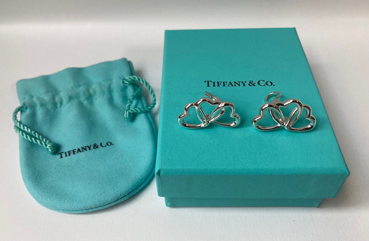 Tiffany＆co.  ティファニー　トリプル・オープンハート　両耳　シルバーイヤリング　ピアス　Ag925