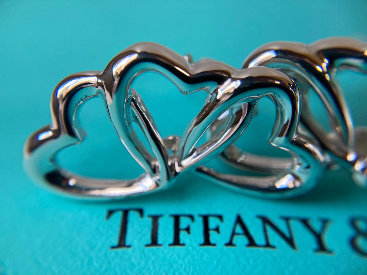 Tiffany＆co.  ティファニー　トリプル・オープンハート　両耳　シルバーイヤリング　ピアス　Ag925