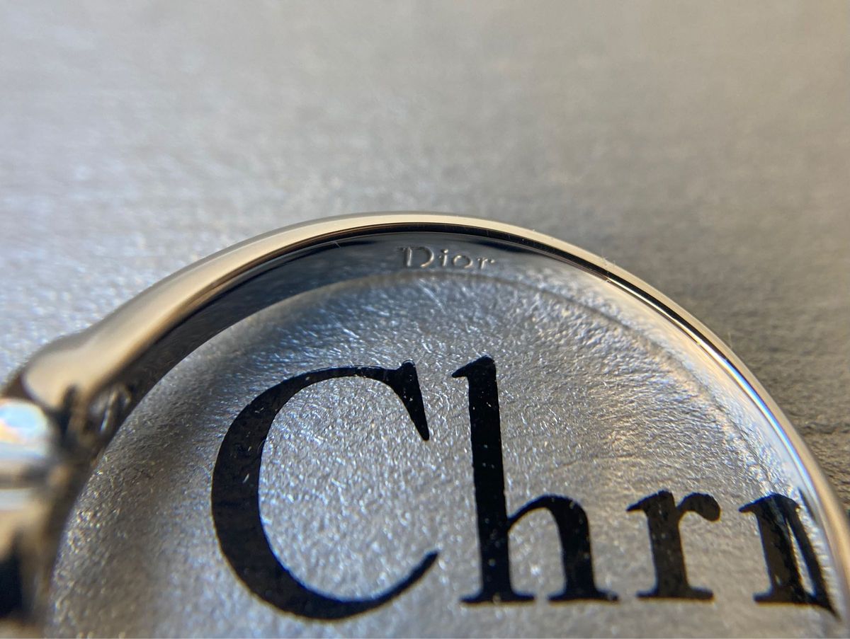 Christian Dior  クリスチャン・ディオール　3Pダイヤモンド　フラワー　インフィニティ　プラチナリング　PT900
