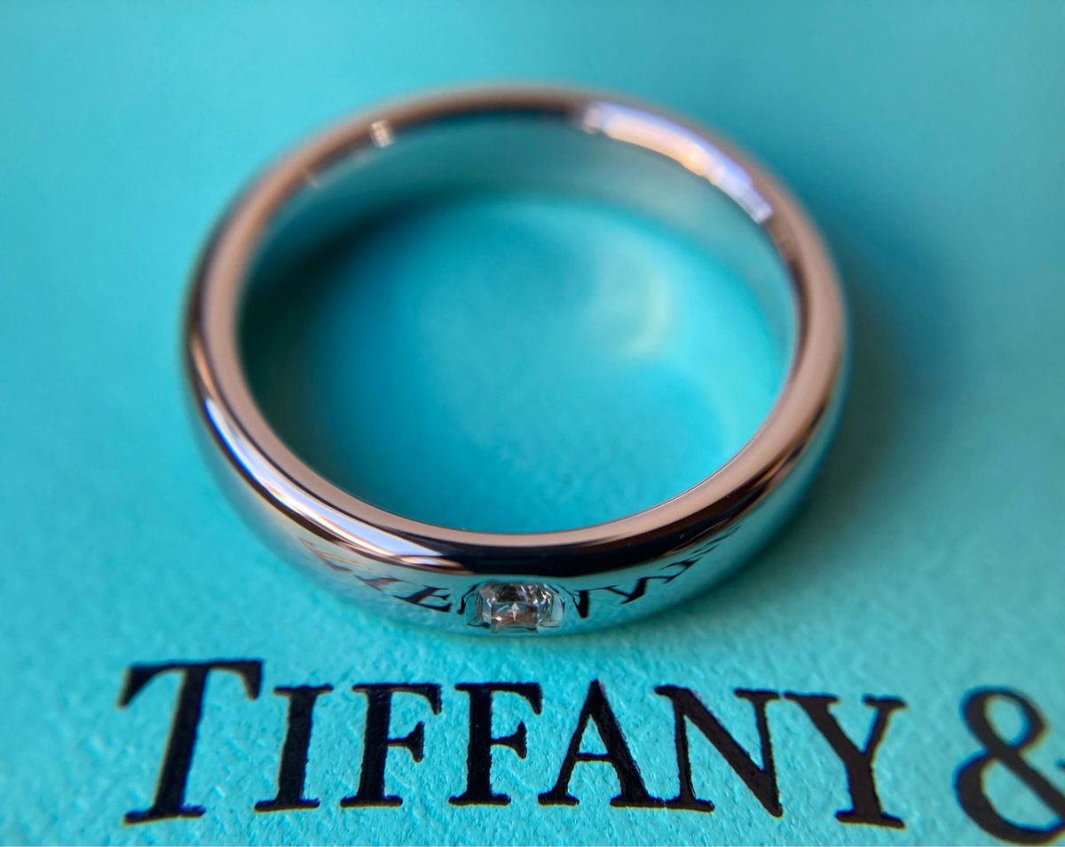 Tiffany＆co.  ティファニー　ルシダ・ダイヤモンド　プリンセスカット　ウェディング　マリッジ　プラチナリング　PT950