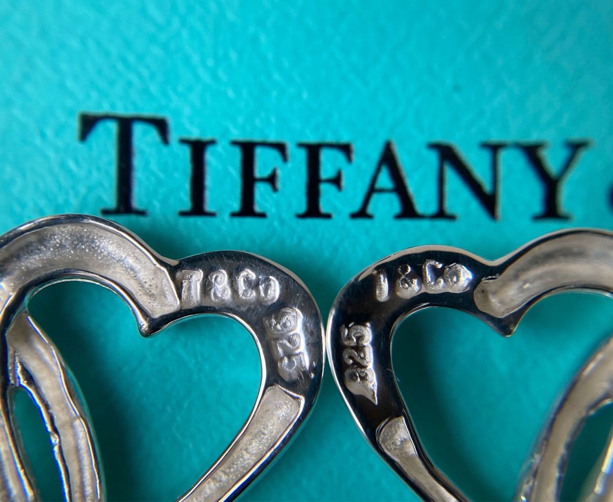 Tiffany＆co.  ティファニー　トリプル・オープンハート　両耳　シルバーイヤリング　ピアス　Ag925