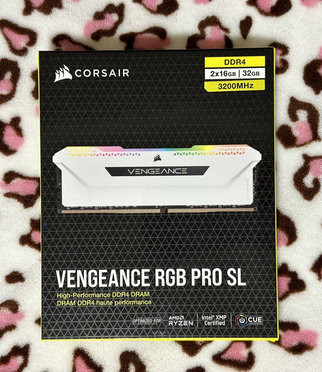 CORSAIR　VENGEANCE RGB PRO SL　DDR4　16GB×2　32GB 3200MHz
