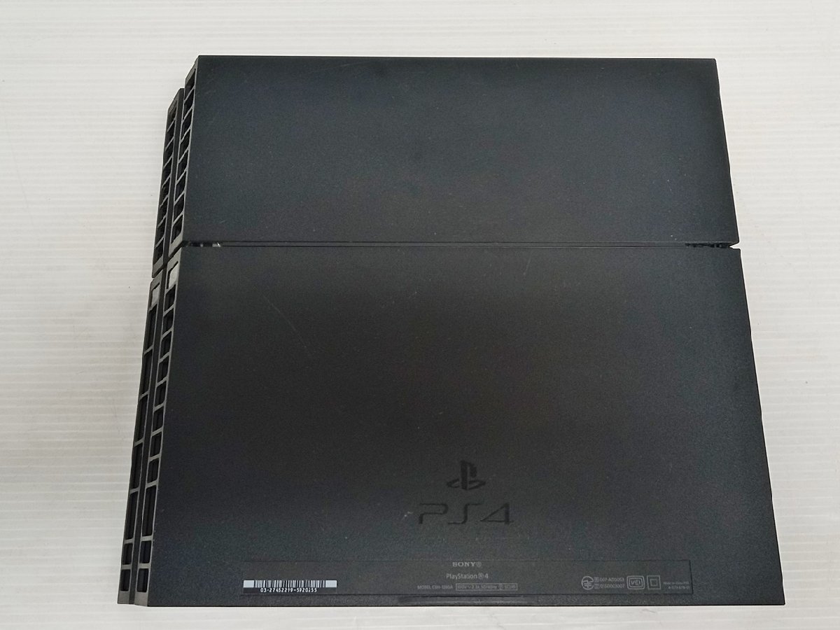 [B4B-511-015-1] SONY ソニー PlayStation4 プレイステーション4 PS4 CUH-1200A 500GB ブラック 本体のみ 通電確認済み ジャンク_画像2