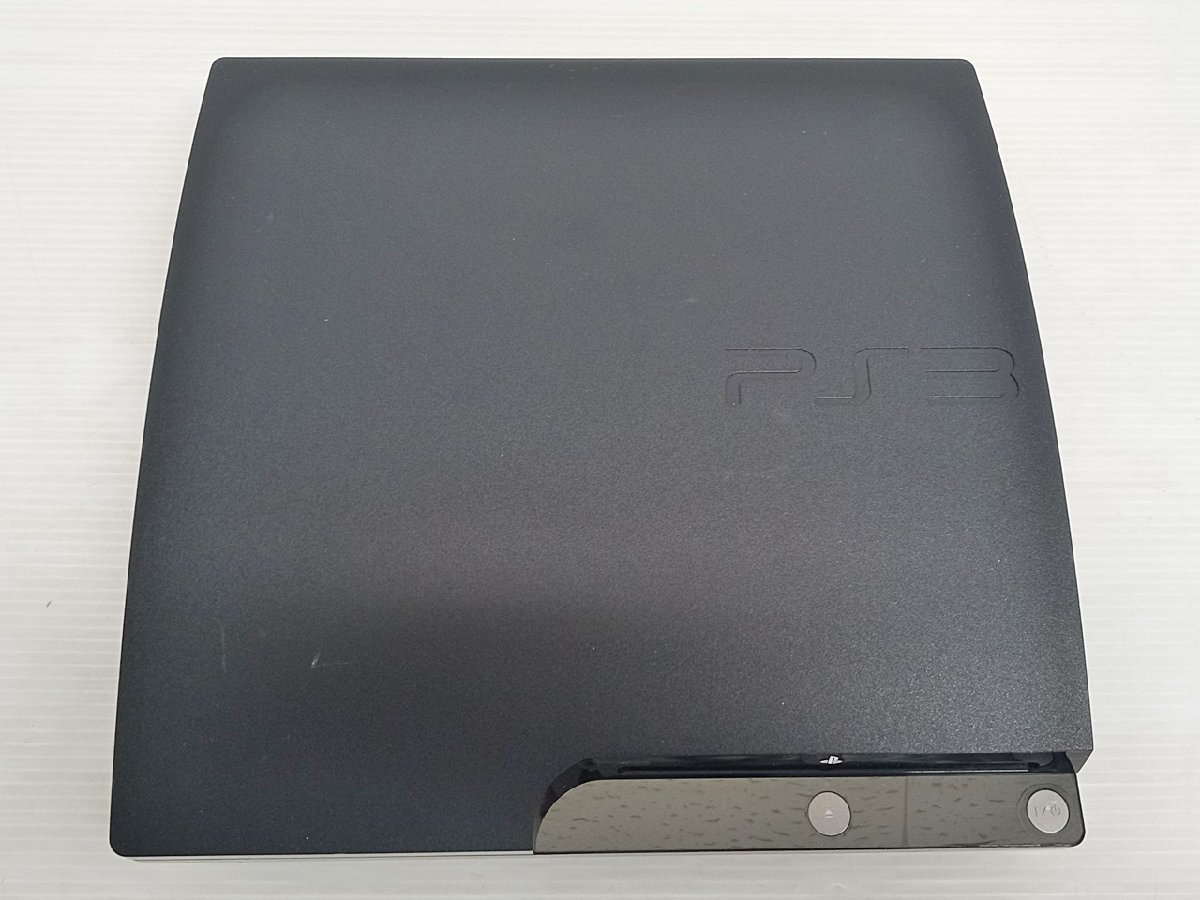 [B4B-511-013-1] SONY ソニー PlayStation3 プレイステーション3 PS3 CECH-2000A チャコールブラック 本体のみ 通電確認済み ジャンク_画像1