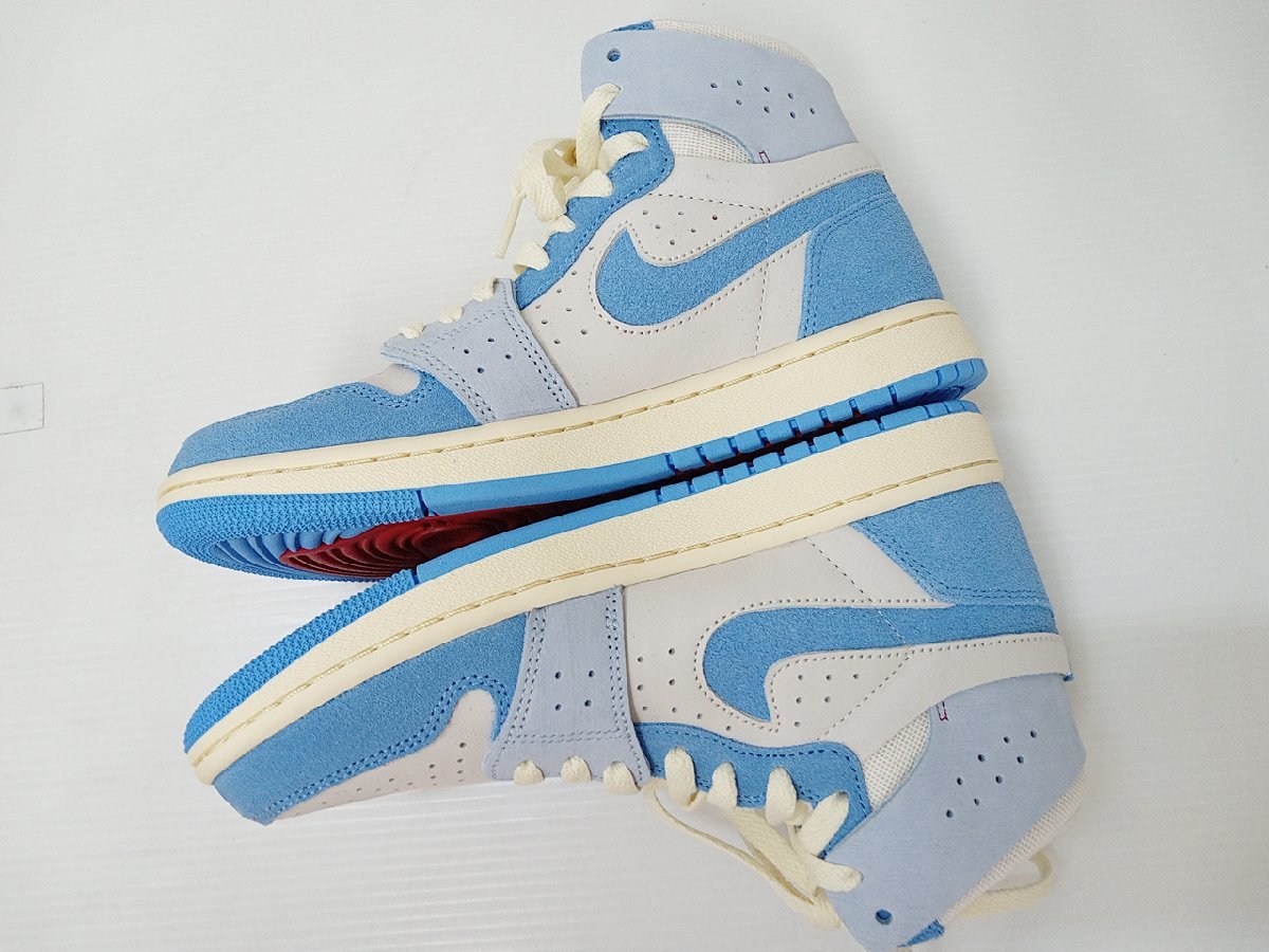 [16A-511-065-1] ◎美品 NIKE ナイキ WMNS AIR JORDAN 1 HIGH ZOOM DV1305-004 サイズ23.5㎝ 水色_画像5