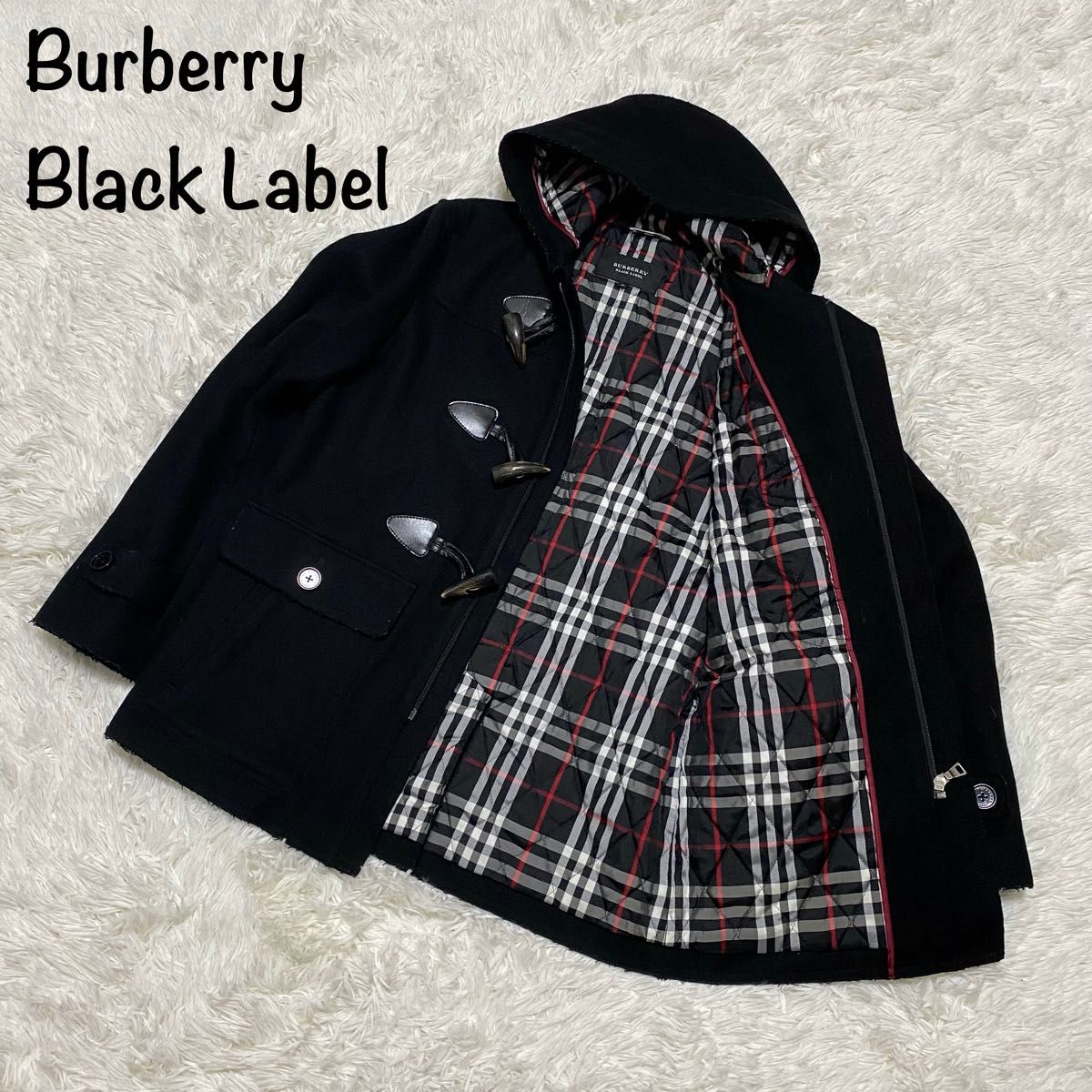 美品】Burberry Black Label ダッフルコート ノバチェック Yahoo