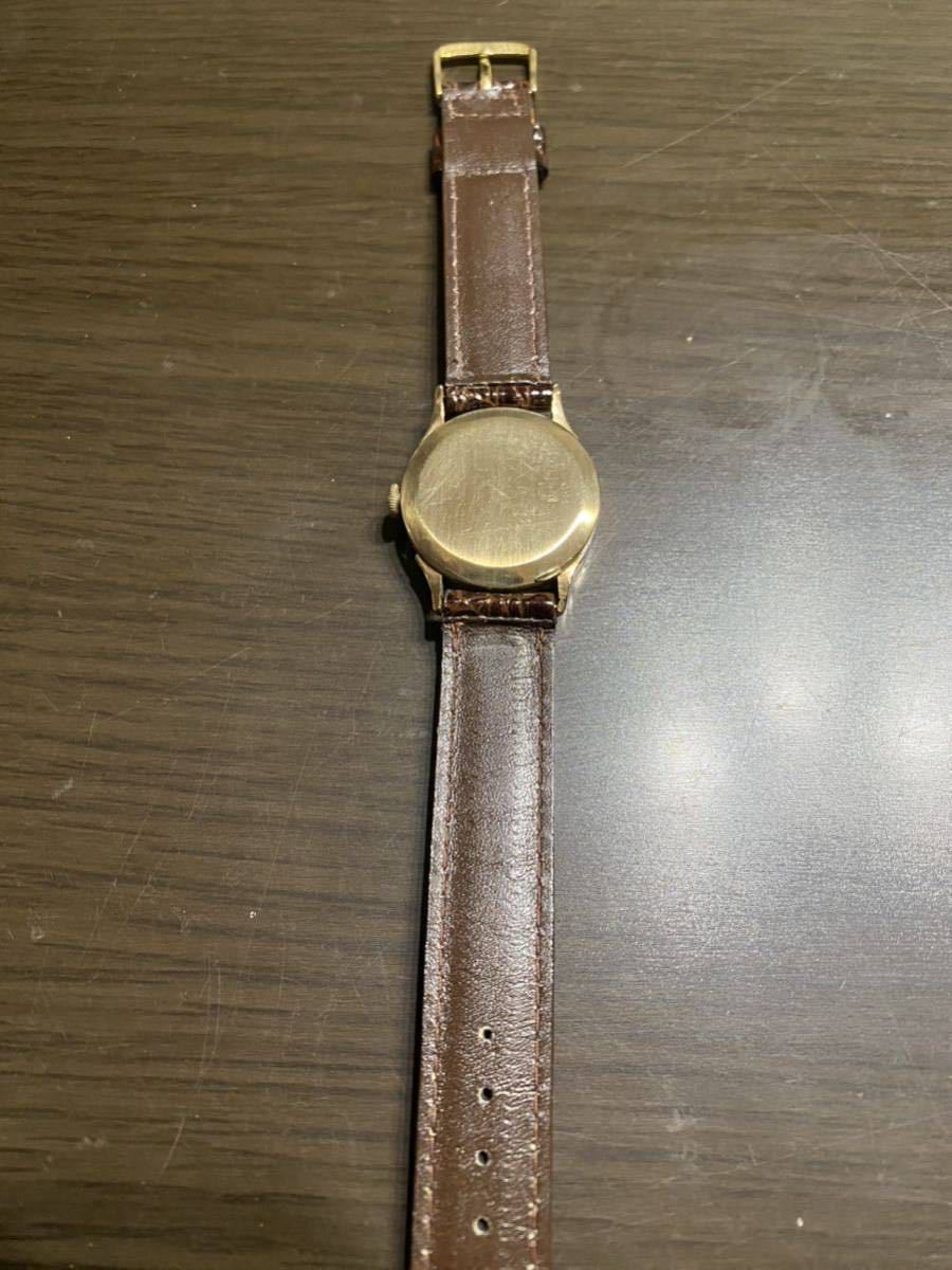 ジャンク　18k 0.750刻印あり　grandia グランディア　手巻き　腕時計　稼働品　ボーイズ　サイズ_画像5