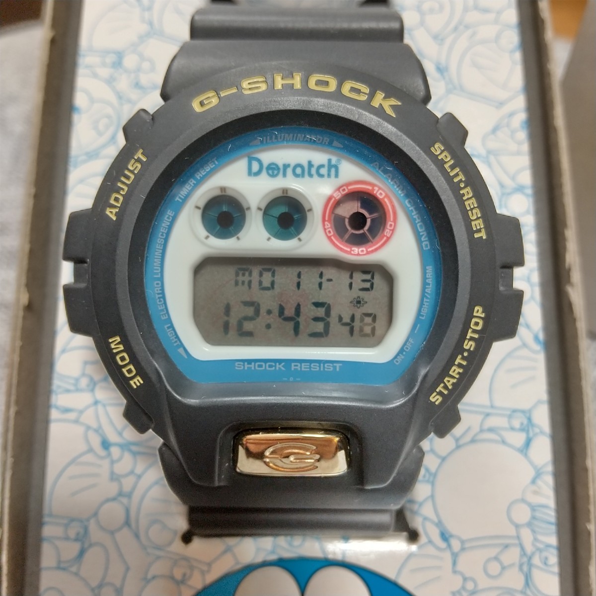 希少 コラボ ドラえもん 別注 G-SHODW-6900BT-28-9JF ドラッチ Doratch 腕時計 CASIO カシオ 未使用_画像2