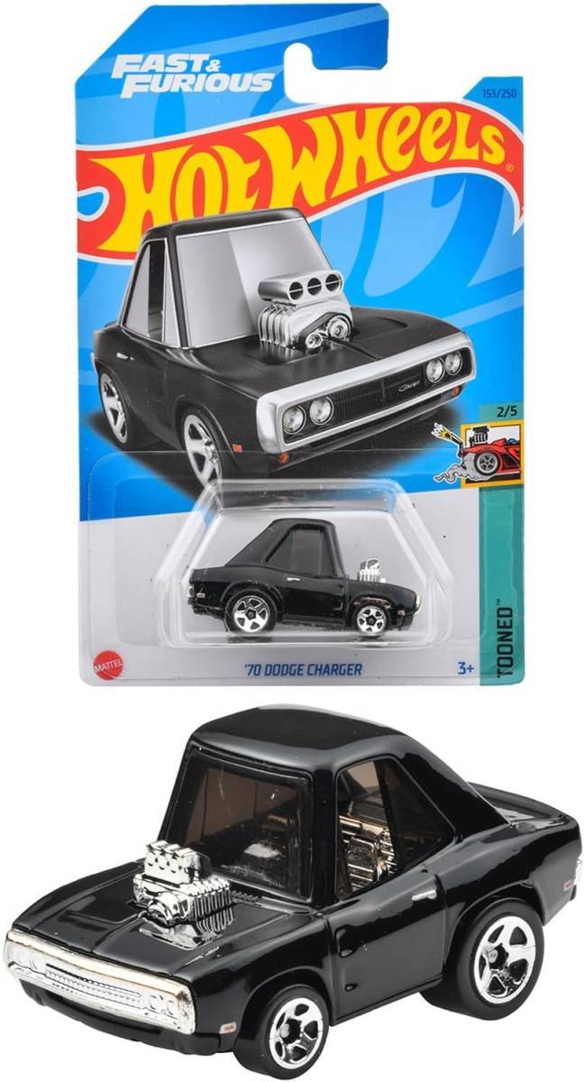 即決☆☆'70 DODGE CHARGER TOONED ワイルド・スピード FAST & FIRIOUS　ホットウィール Hot Wheels_画像5