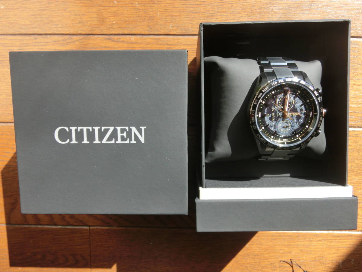 CITIZEN ATTESA　ソーラー　電波時計　ACT Line　ＨＡＫＵＴＯ－Ｒ　コラボモデル　チタニウム　ＡT8185-71E　_画像3