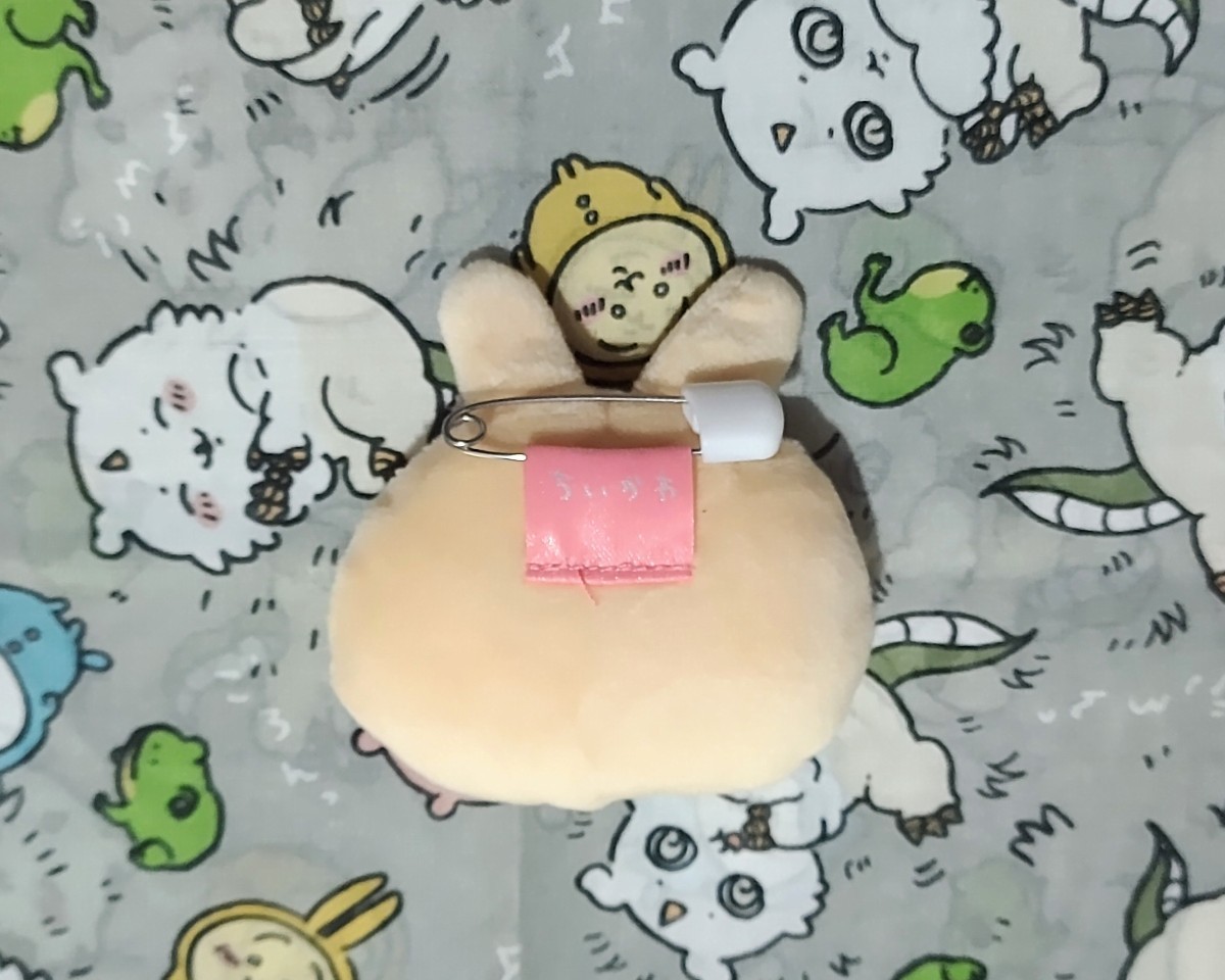 ちいかわ なかよしぬいぐるみバッジ いろんなおかお うさぎ 未 ちいかわ なかよしぬいぐるみバッジ いろんなおかお うさぎ 未