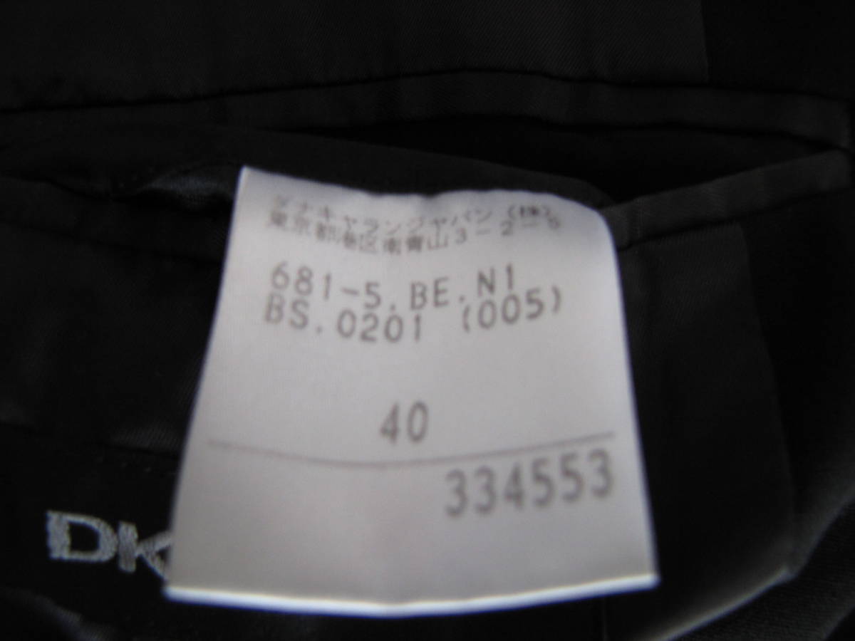 ダナキャラン DKNY ジャケット サイズ40 ブラック　ウール100%_画像5