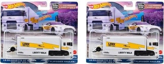 ホットウィール チームトランスポート LB 35GT-R リバティーウォーク TEAM TRANSPORT LBWK LB 2台