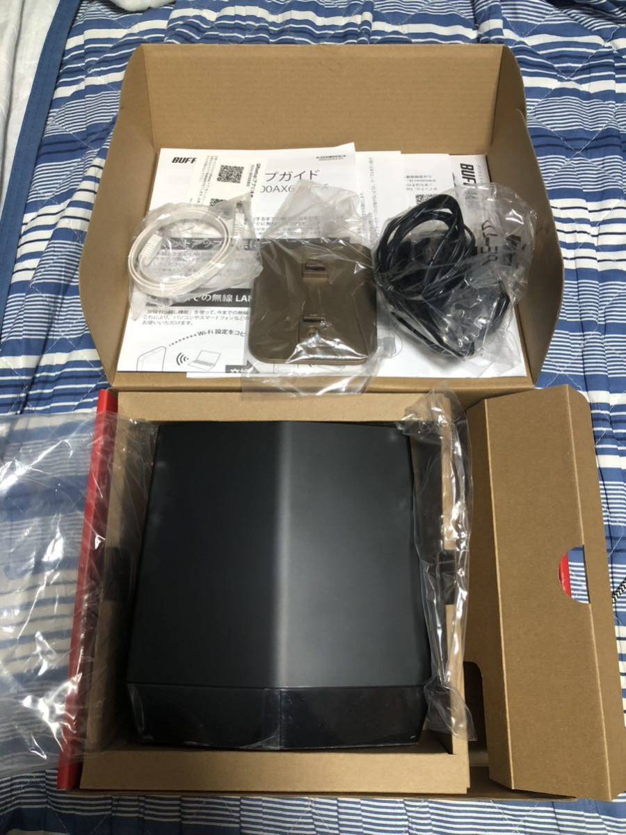 即決 送料込 良品 BUFFALO 無線LAN ルーター AX6 WSR-5400AX6-MB バッファロー Wi-Fi6 ワイファイ _画像3